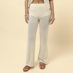 SYBILLA - Pantalón Straight Tiro Medio Mujer x Half Naked