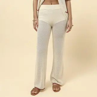 SYBILLA - Pantalón Straight Tiro Medio Mujer x Half Naked