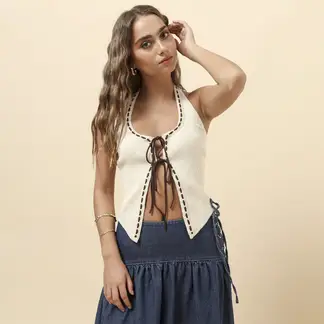 SYBILLA - Top Halter Mujer x Half Naked