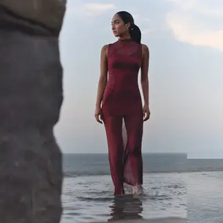 SYBILLA - Vestido Largo Mujer x Half Naked