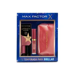 MAX FACTOR - Pack Labial Lipfinity Rising Star + Lipgloss 2000 Calorie Lip Glaze Berry Sorbet + Neceser