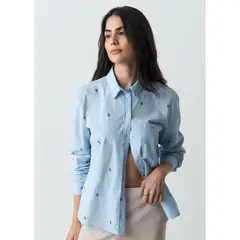 NAF NAF - Blusa Manga Larga Mujer