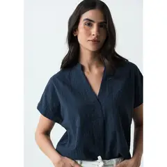 NAF NAF - Blusa Manga Corta Mujer