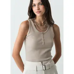 NAF NAF - Polo Sin Mangas Mujer