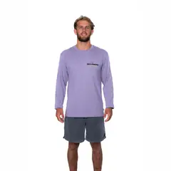 BILLABONG - Polo Hombre Manga Larga No Pressure Morado