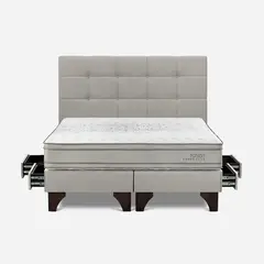 ROSEN - Dormitorio Con Cajones Tempo Plus Issey Niebla King