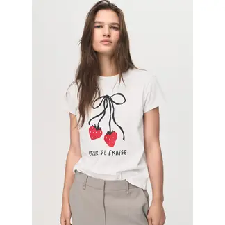 MANGO - Polo Manga Corta 100% Algodón Mujer