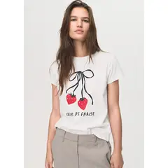 MANGO - Polo Manga Corta 100% Algodón Mujer