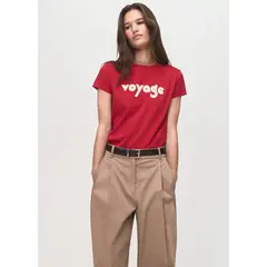 MANGO - Polo Manga Corta 100% Algodón Mujer