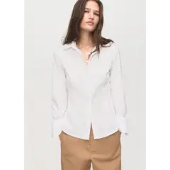 MANGO - Blusa Slim Fit Mujer