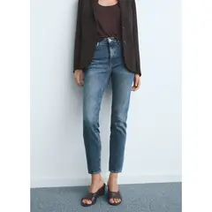 MANGO - Jean Slim Tiro Alto Mujer