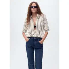 MANGO - Blusa Manga Larga Mujer