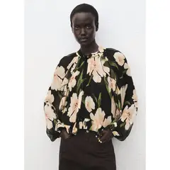 MANGO - Blusa Manga Larga Mujer