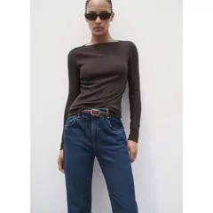 MANGO - Polo Manga Larga Mujer