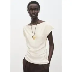 MANGO - Blusa Asimétrica Mujer