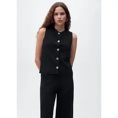 MANGO - Chaleco Tejido Mujer