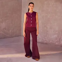 MANGO - Chaleco Tejido Mujer