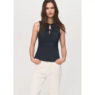 MANGO - Top Denim Mujer