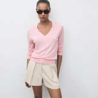 MANGO - Chompa Manga Larga Mujer