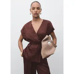 MANGO - Chaleco Efecto Arrugado Mujer