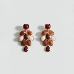 MANGO - Aretes Luna Mujer