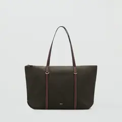 MANGO - Cartera Tote Cobalt Mujer