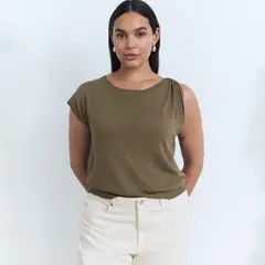 MANGO - Polo Chompa Manga Corta Mujer