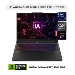 LENOVO - Laptop Gamer Legion Pro 7i Gen 2 Ia Intel Core Ultra 9 Rtx 5080 32gb Ram 1tb Ssd 16" Wqxga 240hz