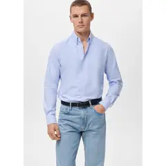 MANGO - Camisa Oxfordf Casual Man