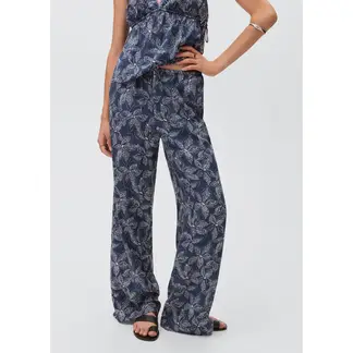 MANGO TEEN - Pantalón Fluido Tiro Medio Mujer