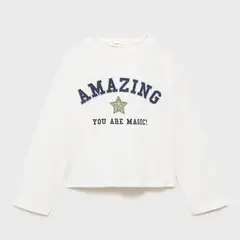 MANGO KIDS - Polo Niña Manga Larga Algodón