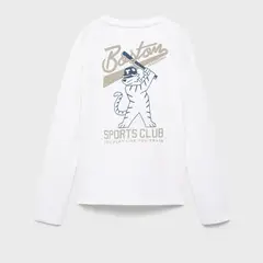 MANGO KIDS - Polo Niño Manga Larga Algodón