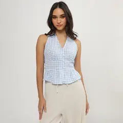 SYBILLA - Blusa Cuello Halter Mujer