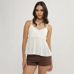 SYBILLA - Blusa Sin Mangas Mujer