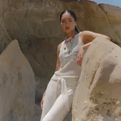 SYBILLA - Pantalón Tiro Alto Mujer