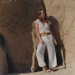 SYBILLA - Pantalón Tiro Alto Mujer