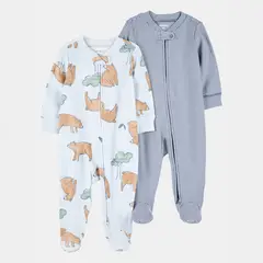 CARTERS - Pijama Pack X2 Bebé Niño Algodón