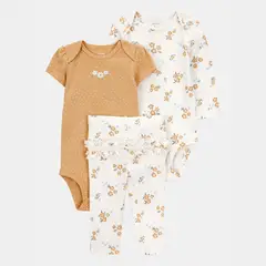 CARTER'S - Conjunto Bebé Niña 3 Piezas Algodón Carters