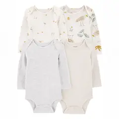 CARTER'S - Body Pack X4 Bebé Unisex Algodón Carters