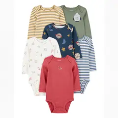 CARTER'S - Body Pack X6 Bebé Niño Algodón Carters