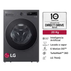 LG - Lavadora Wm20egnts6p 20kg/10kg Ai Dd Carga Frontal Grafito