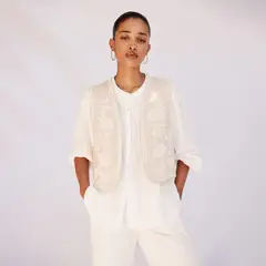 CORTEFIEL - Chaleco Bordados Mujer