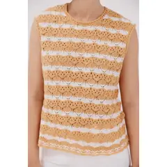 CORTEFIEL - Chaleco Rayas Mujer