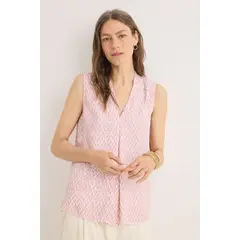 CORTEFIEL - Blusa Sin Mangas Mujer