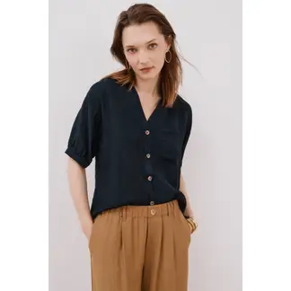 CORTEFIEL - Blusa Manga Corta Mujer