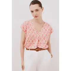 CORTEFIEL - Polo Manga Corta Mujer