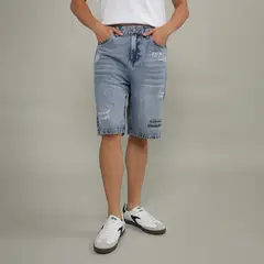 BEARCLIFF - Short Algodón Super Baggy