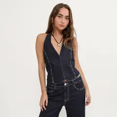 DENIMLAB - Top Denim Mujer