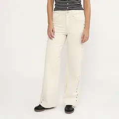 DENIMLAB - Jean Straight Tiro Medio Mujer