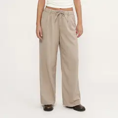 DENIMLAB - Pantalón Wide Leg Tiro Medio Mujer